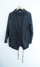Vintage Parka small black waterproof full zip raincoat| L33 W20|SKU 2467