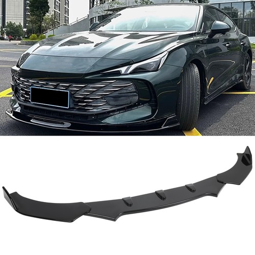 Glossy black front bumper - front, lip