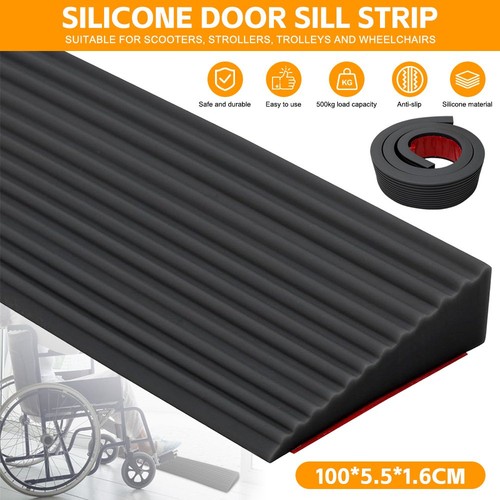 Rubber door threshold - rubber, ramp