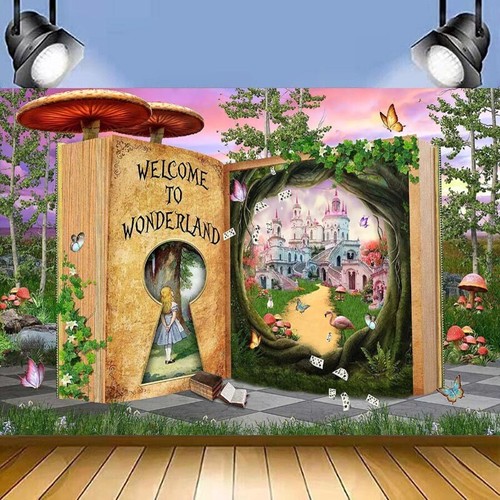 Alice wonderland backdrop - alice,