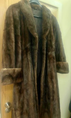 Brown saga mink - coat,, size