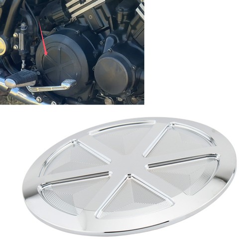 Chrome clutch cover - clutch, side