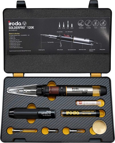 Gas soldering iron - iron, kit