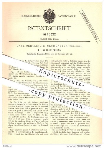 Original patent carl oertling - original,