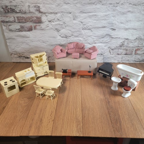 Vintage dolls house furniture - dolls,
