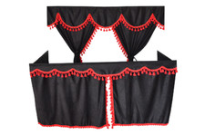 TRUCK CURTAINS FULL SET BLACK