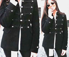 ZARA New Black Velvet Military