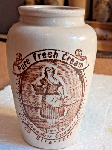 Antique cream pot milkmaid - cream,
