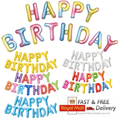 Happy birthday balloons banner - happy,