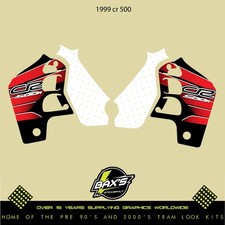 Honda 1999 Cr 500 Rad and Tank Graphics Evo Cr VMX Honda Graphics Decals CR500