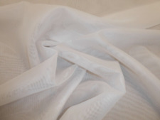 WHITE - DOUBLE WIDTH 300cm wide FR Fire Retardant - VOILE CURTAIN FABRIC