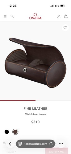 Omega slot watch travel case - omega,