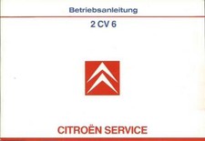 Citroen 2 CV6 Owners Manual