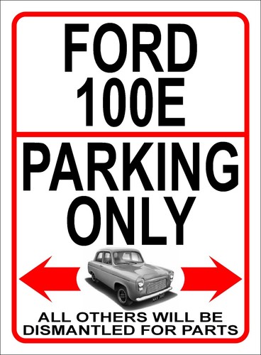 Ford 100e parking only sign - only, ~