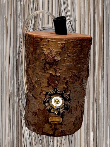 Wooden tap drink dispenser - wooden,