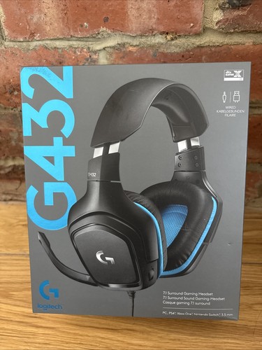 Logitech g432 black - g432, black/blue