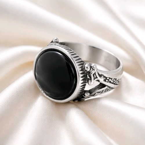 Black onyx signet - onyx,