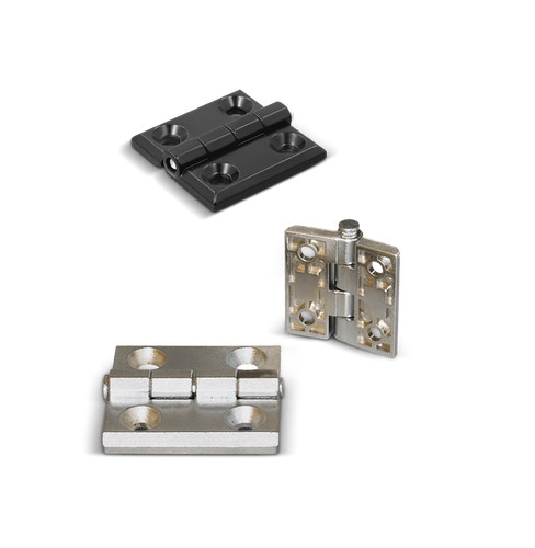 Hinges chrome plated - chrome, or