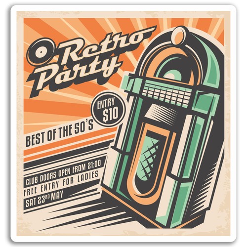 10cm retro jukebox - x,