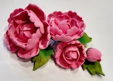 Peony Sugar Flower Spray with