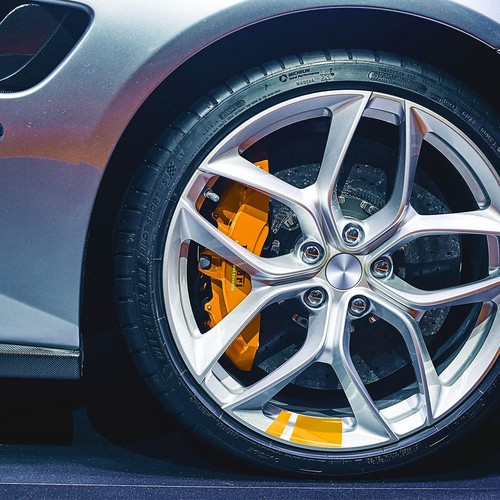 Car wheel reflective stickers - car,