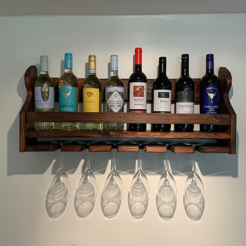 Wine rack glass 8 bottle - wine,