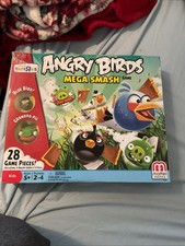 Mattel Angry Birds Mega Smash Board Game 2011 Mattel Games Rare Retired Rovio
