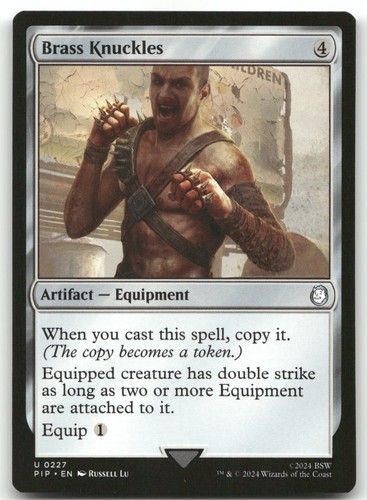 Brass knuckles 227 - brass, #227