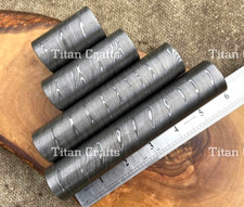 Original Damascus Steel Rod 30mm Billets Bars Jewelry Rings Pen Making Blanks