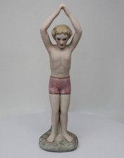 Figurine Boy Art Deco-German Style Art Nouveau Style Porcelain