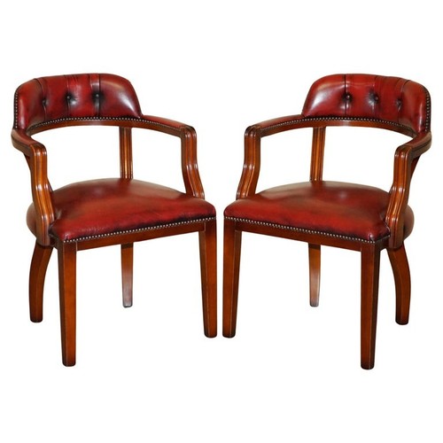 Pair oxblood bordeaux leather - pair,