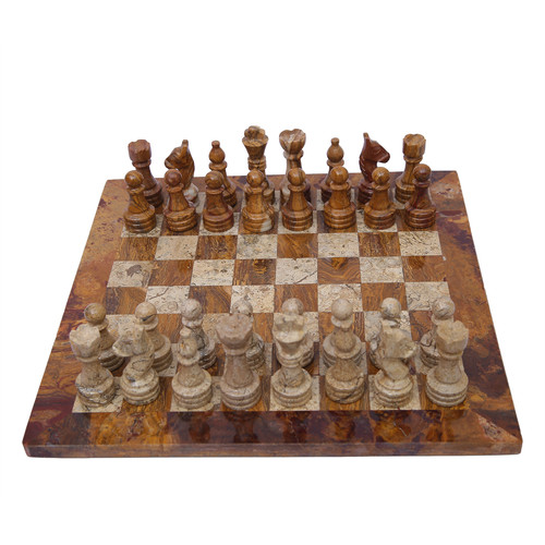 Marble chess set - set, red
