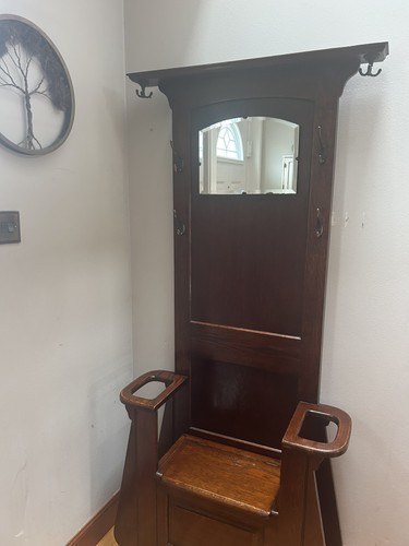 Antique atcraft oak hallway - antique,