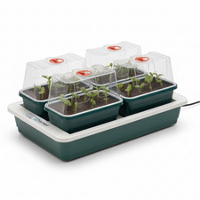 Garland Fab 4 Electric Propagator Heated Windowsill Seed Starter - 4 Mini Trays