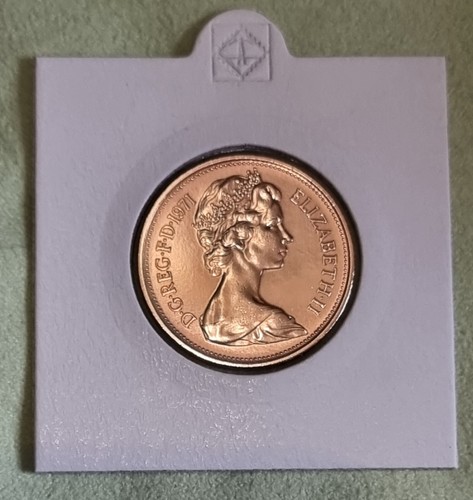 1971 new pence coin - new,