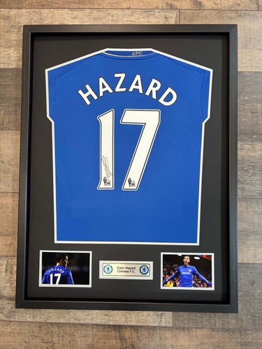 Signed framed eden hazard - signed,
