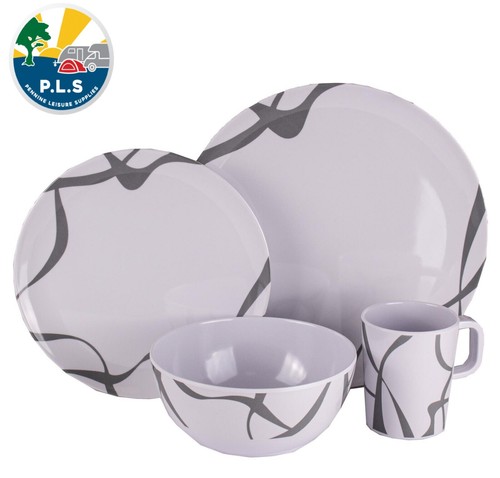 Pls melamine dinner - dinner, 16pc