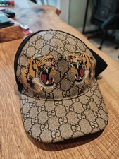 Gucci Tiger Print GG Supreme Cap Size M