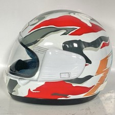 IXS White, Red, Black Motorcycle Bike Helmet XXS Small Arai Doohan Style