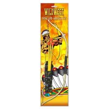 Bow & Arrow Toy Play Set Plastic Archery Game Cowboys Indians Outdoor Garden Kid