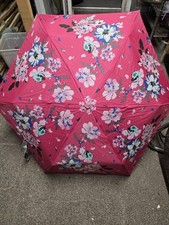 Joules Umbrella Pink Flowers Hare Handbag Size