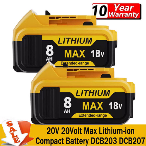 18v battery 0ah li ion - battery, 8.0ah