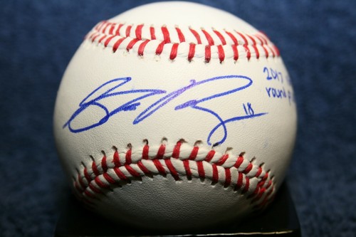 Shane baz autographed baseball - autographed,