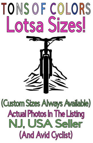 Mountain bike die cut vinyl - die,