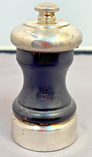 Vintage pepper grinder wooden - grinder,