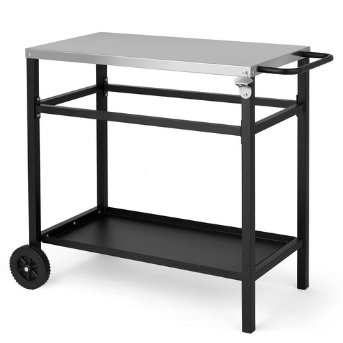 Tier pizza oven table - 2-tier,