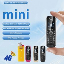 Unlocked world's smallest J6 4G Simple Mini Mobile Cell Phones Card Dial GSM MP3