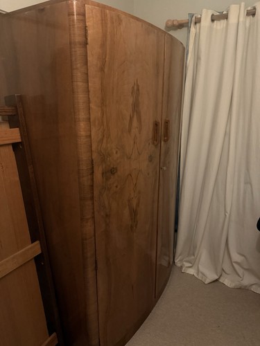 Art deco style walnut veneered - art,
