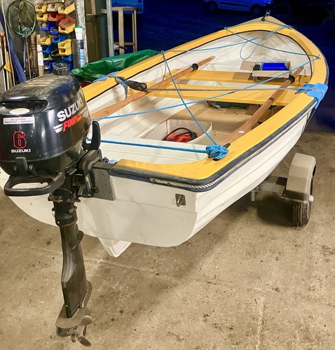 13ft boat with trailer and - boat,