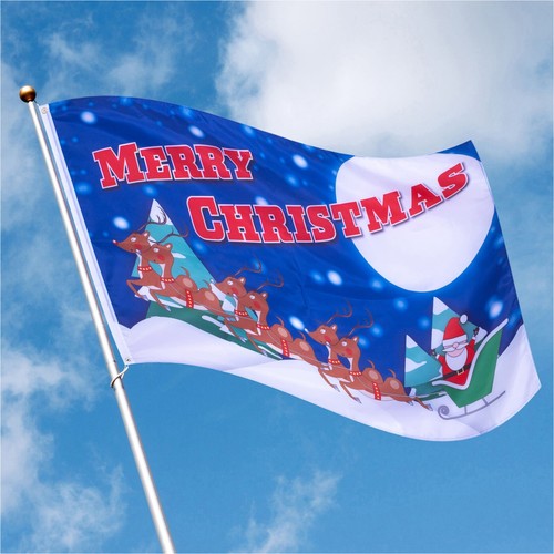 Christmas holidays flag blue - holidays,